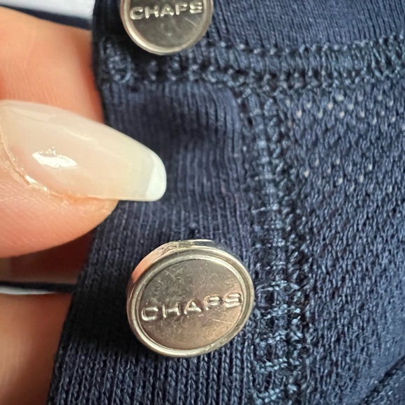 Chaps Red, Navy, and White Striped Shirt - Picture 5 of 5